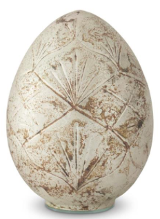 Burnt Rustic Champagne Etched Glass Eggs