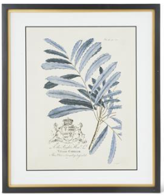 Blue Arbor Prints in Black w/ Gold Frame