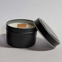 Lavender Sage and Rosemary - Wood Wick, OTM Black Tin Candle