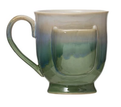 Stoneware Mug with Tea Bag Holder