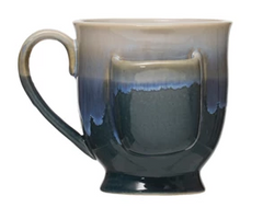 Stoneware Mug with Tea Bag Holder