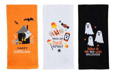 Halloween Waffle Towels