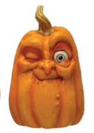 Resin Pumpkin With Face