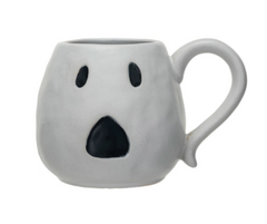 Stoneware Ghost Shaped Mug