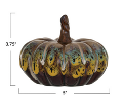 Stoneware Pumpkin, Reactive Glass