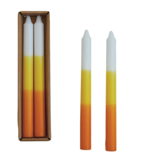 Candy Corn Unscented Taper Candles