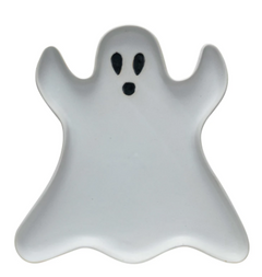 Stoneware Ghost Shaped Plate