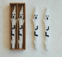 Unscented Ghost Shaped Taper Candles