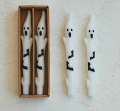 Unscented Ghost Shaped Taper Candles