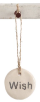 Tag Ornament with Holiday Word