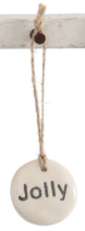 Tag Ornament with Holiday Word