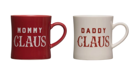 Mommy/Daddy Claus Stoneware Mug