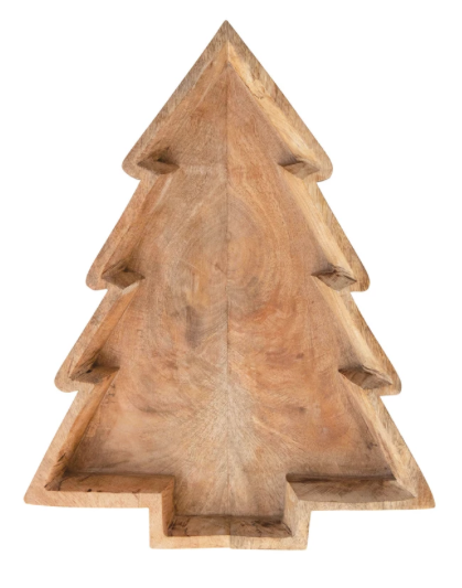 Mango Wood Tree Shaped Tray