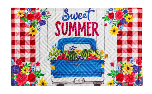 Sweet Summer Truck Embossed Floor Mat