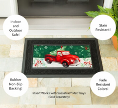 Evergreen Christmas Red Truck Sassafras Switch Mat