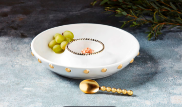 Gold Bead Chip &amp; Dip Set