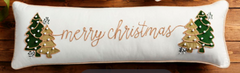 Velvet Tree Merry Christmas Pillow