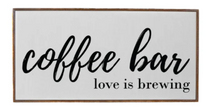 Coffee Bar - Love is Brewing Sign