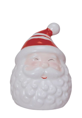 Hand-Painted Ceramic Santa Salt &amp; Pepper Shakers