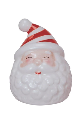Hand-Painted Ceramic Santa Salt &amp; Pepper Shakers