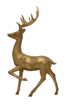 Resin Deer, Gold Finish