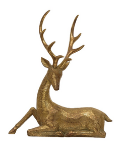 Resin Deer, Gold Finish