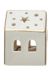 Stoneware Village w/ LED Lights &amp; Gold Electroplating