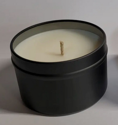 Bourbon - Cotton Wick, OTM Black Tin Candle