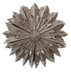 30" Recycled Paper Folding Snowflake Ornament w/ LED Light String, 3 Colors