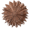 30" Recycled Paper Folding Snowflake Ornament w/ LED Light String, 3 Colors