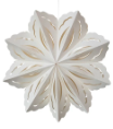 25" Recycled Paper Folding Snowflake Ornament, 3 Colors