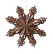 9" Recycled Paper Folding Snowflake Ornament, 3 Colors