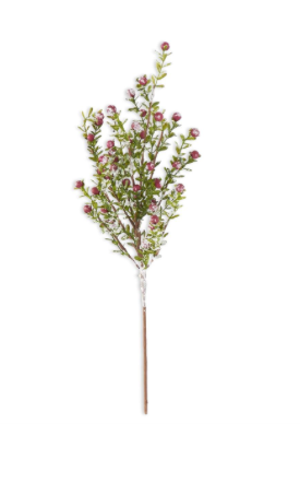 21 Inch Glittered Snowy Berry Leaf Bush