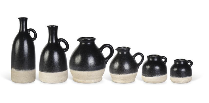 Black Ceramic Pitchers and Jugs
