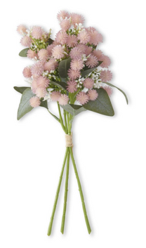 14 Inch Thistle Ball &amp; Berries Stem (3 Stems)