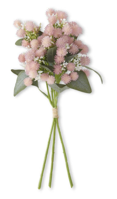 14 Inch Thistle Ball &amp; Berries Stem (3 Stems)