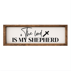 The Lord is My Shepherd – Rustic Wood Framed Sign