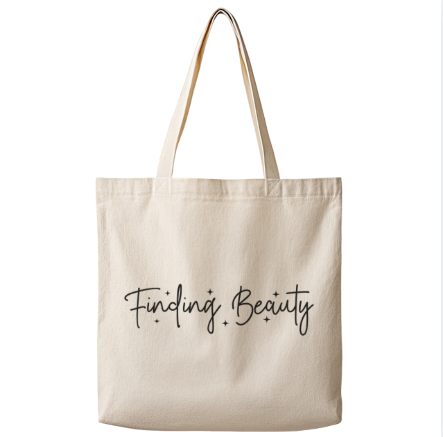 Finding Beauty– Canvas Tote Bag