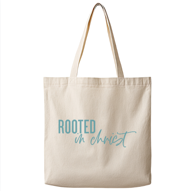 Rooted in Christ – Canvas Tote Bag