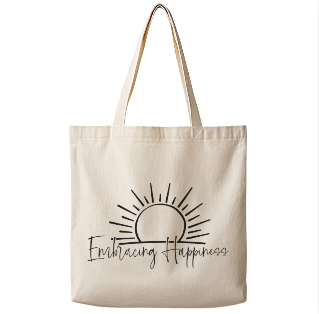 Embracing Happiness– Canvas Tote Bag