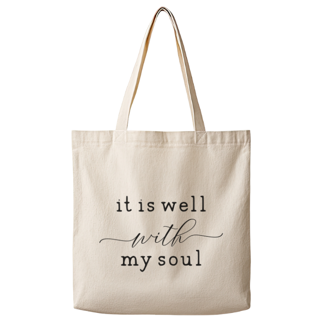 It is Well with My Soul– Canvas Tote Bag