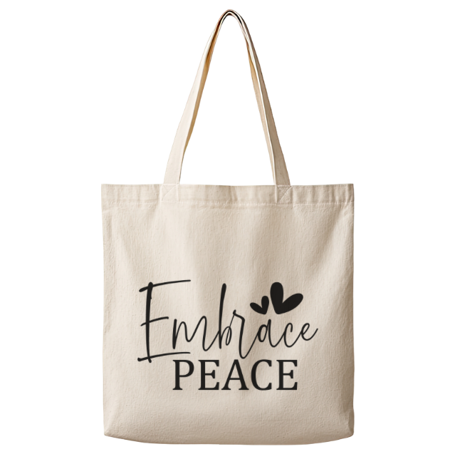 Embrace Peace – Canvas Tote Bag