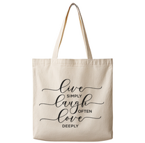 Live Laugh Love – Canvas Tote Bag