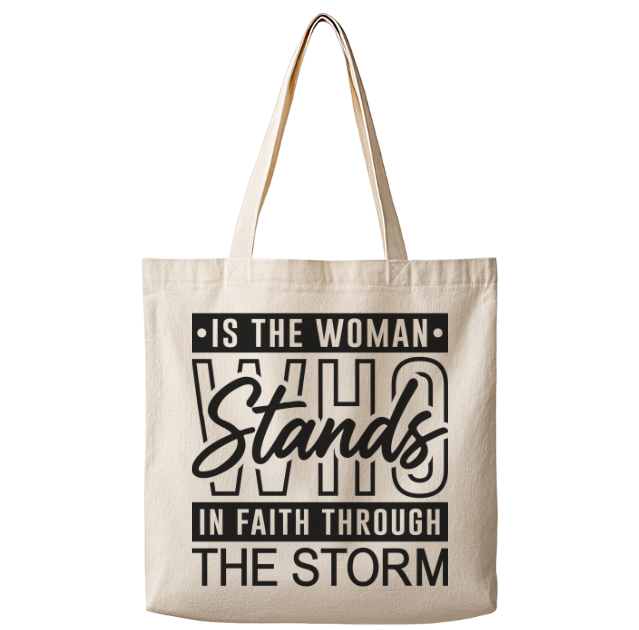 The Woman in the Storm– Canvas Tote Bag