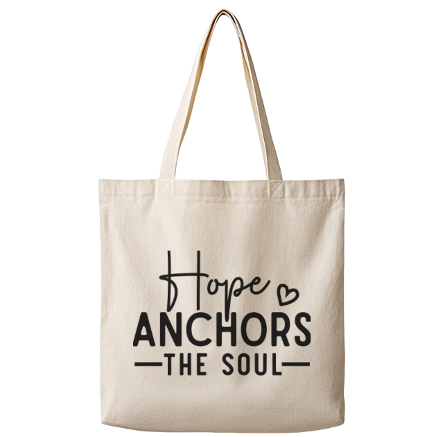 Hope Anchors the Soul – Canvas Tote Bag