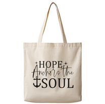 Hope Anchors the Soul – Canvas Tote Bag
