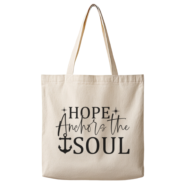 Hope Anchors the Soul – Canvas Tote Bag