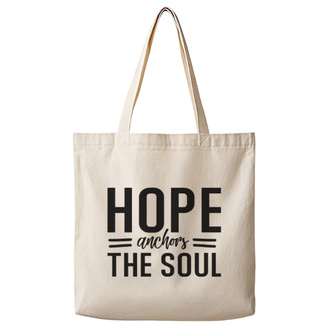 Hope Anchors the Soul – Canvas Tote Bag