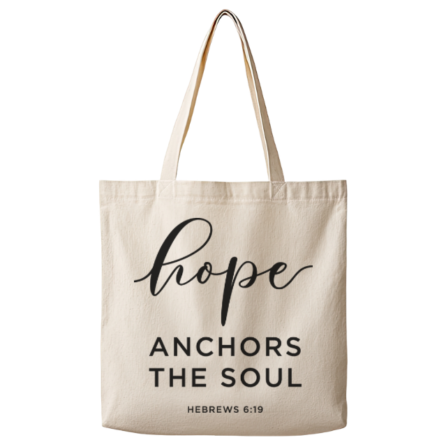 Hope Anchors the Soul – Canvas Tote Bag