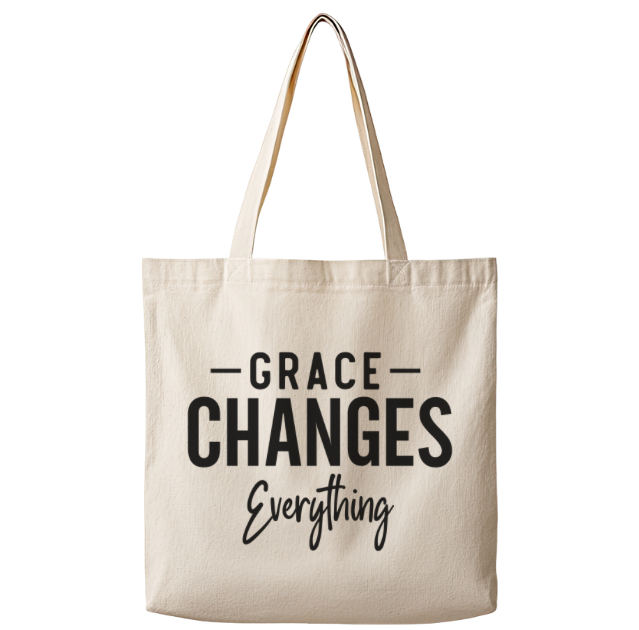 Grace Changes Everything – Canvas Tote Bag